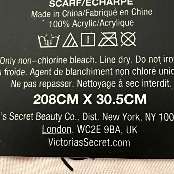 Victoria's Secret Pink Rhinestone Scarf. NWT - Picture 6 of 10